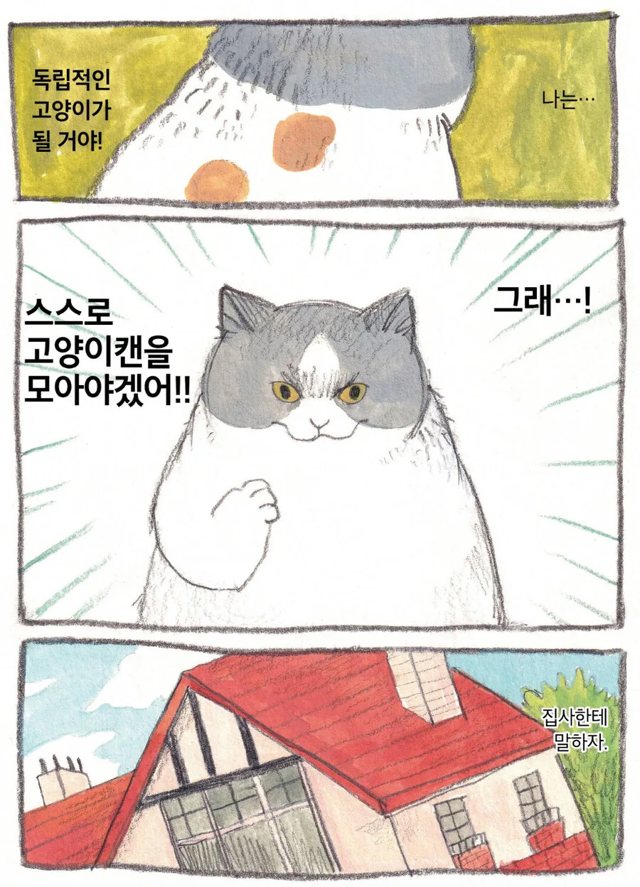 세상 뻔뻔한 고양이 만화 - 이미지 2
