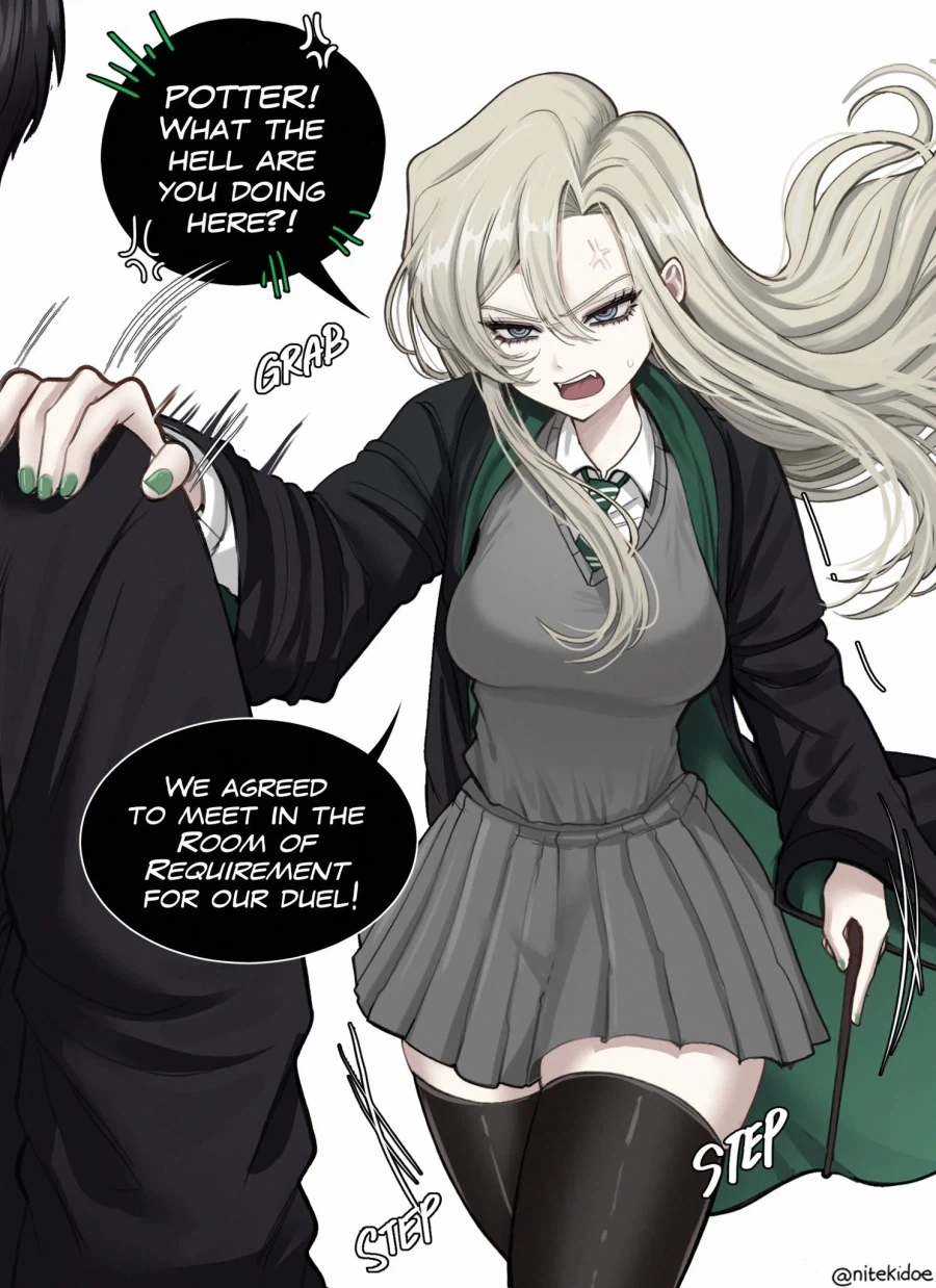 해리포터) 해리 닥달하는 카리나 말포이.jpg