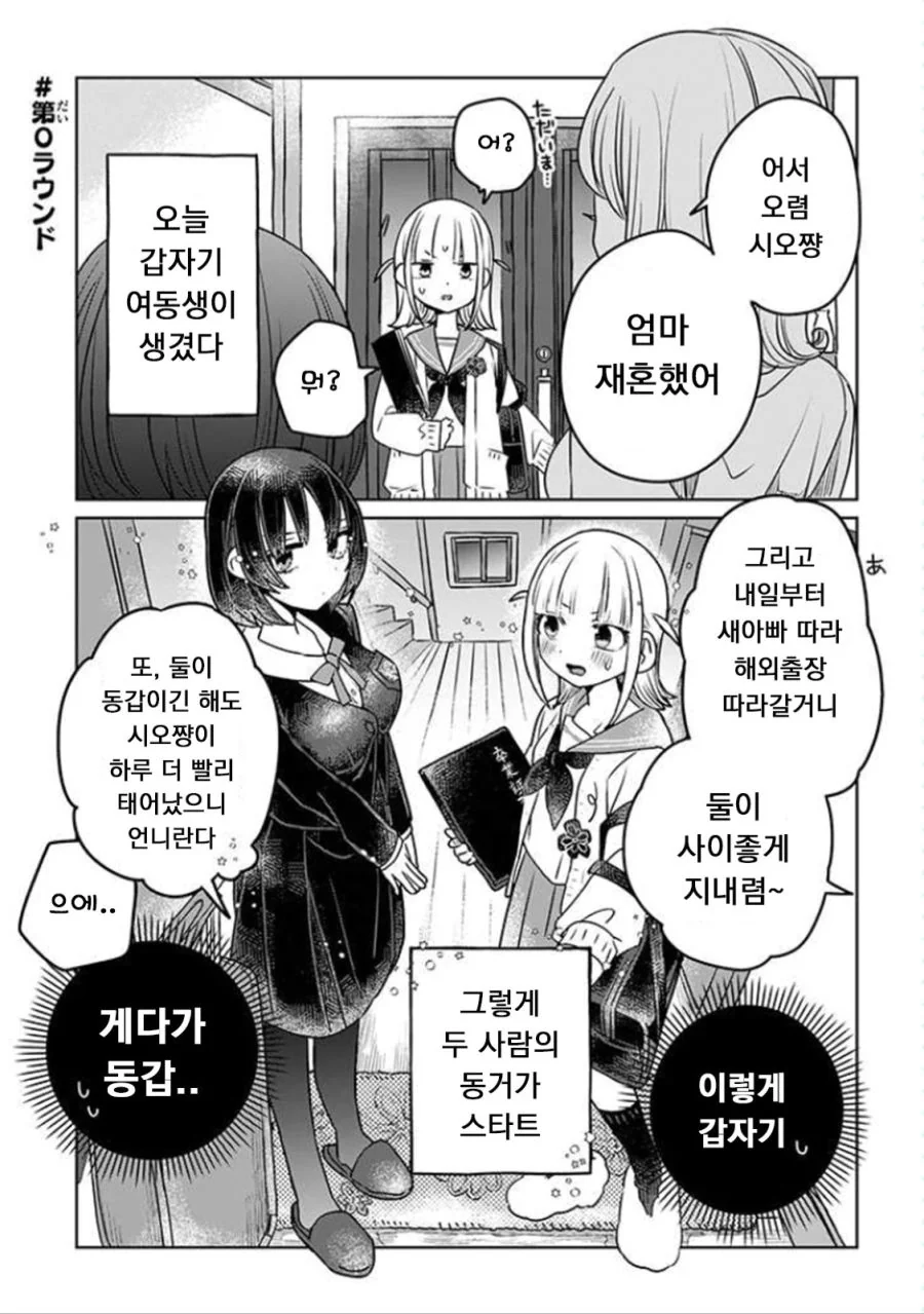 엄마가 재혼해서 여동생이 생긴 manhwa