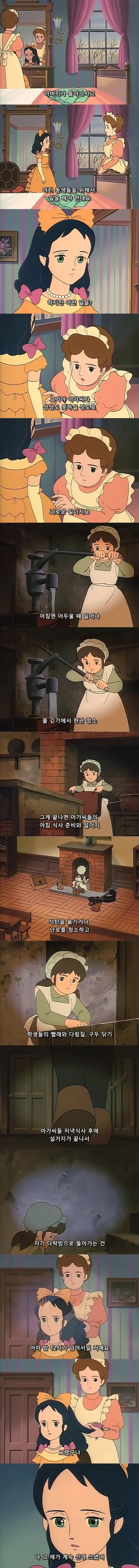 아동 만화 주인공의 하루 일과