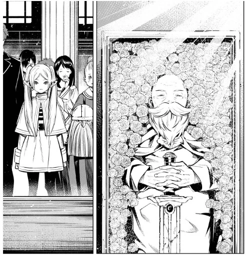 프리렌) 1화때 조문객 반응이 그럴수밖에 없었던 이유.manga