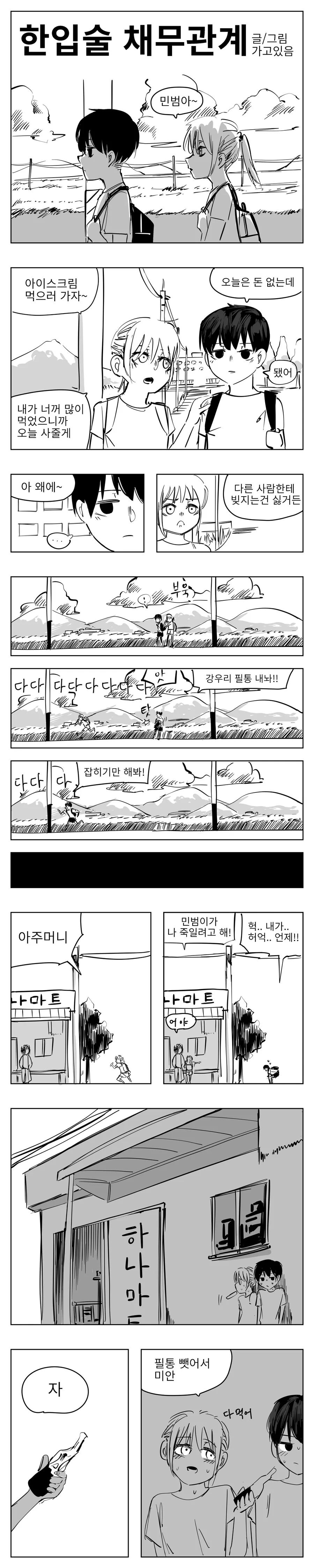 입술 채무 관계 Manhwa (약 스압)