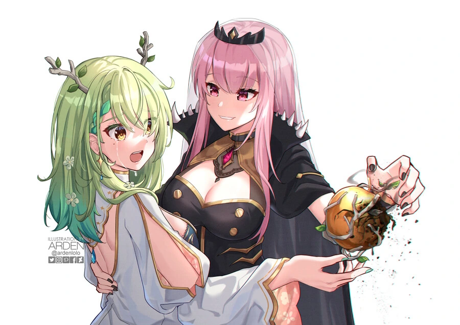 버튜버) 대립하는 홀로myth와 홀로council.manga