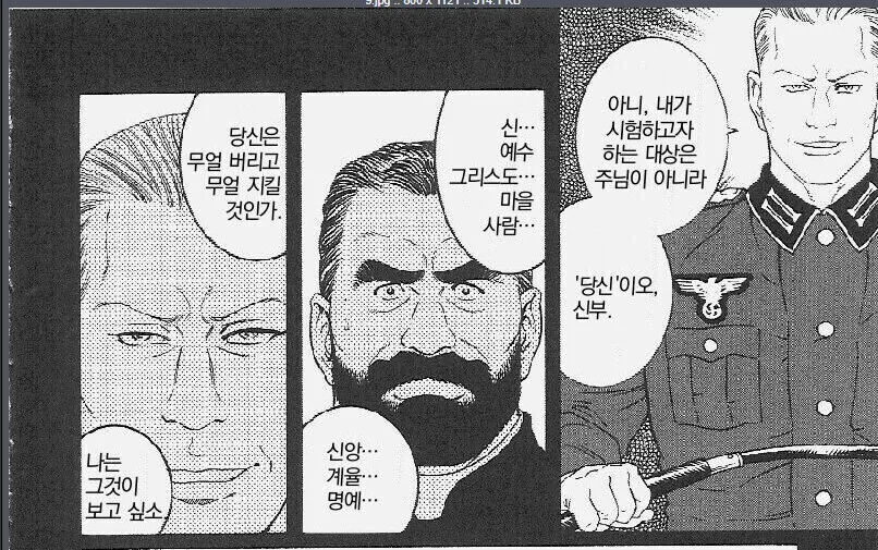 호모) 나치 치하에서 믿음을 관철하려던 신부.manhwa - 이미지 2