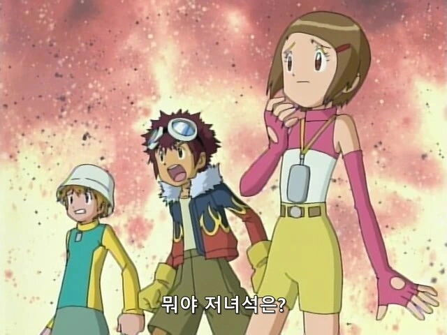 디지몬) 파워디지몬에서 어드벤처 리스펙 해준 장면