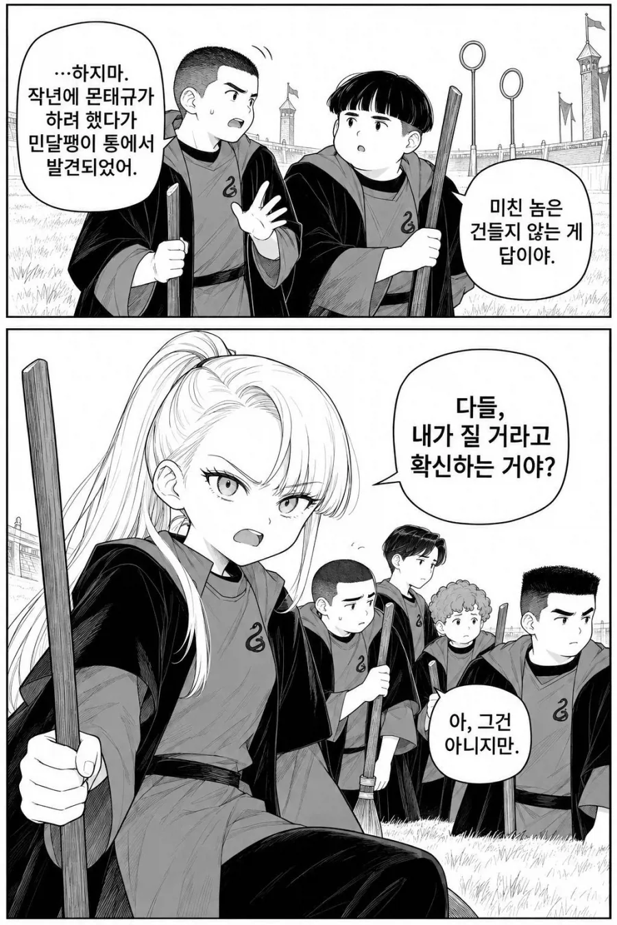 TS말포이) 퀴디치와 빗자루 성능 만화 - 이미지 7