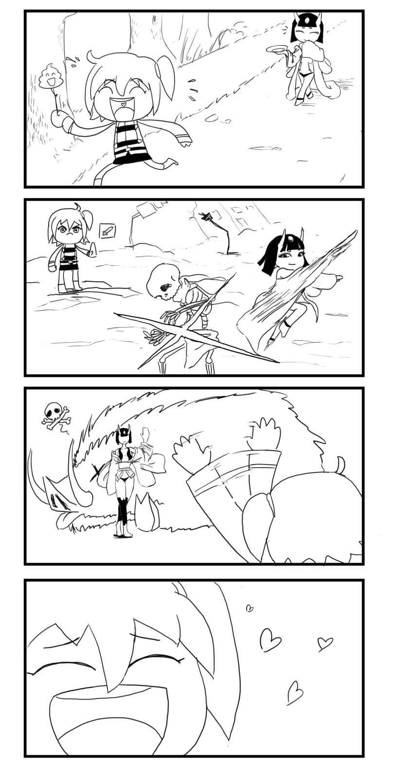 FGO) 키요히메랑 백합하는 만화