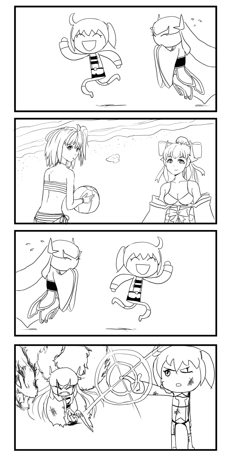 FGO) 키요히메랑 백합하는 만화 - 이미지 9