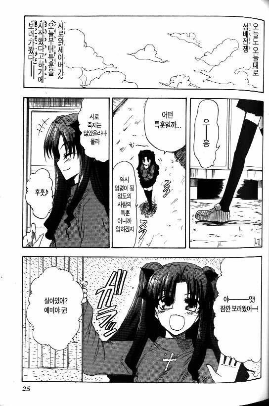 Fate) 성배전쟁에서 살아남기 위해 특훈하는 만화