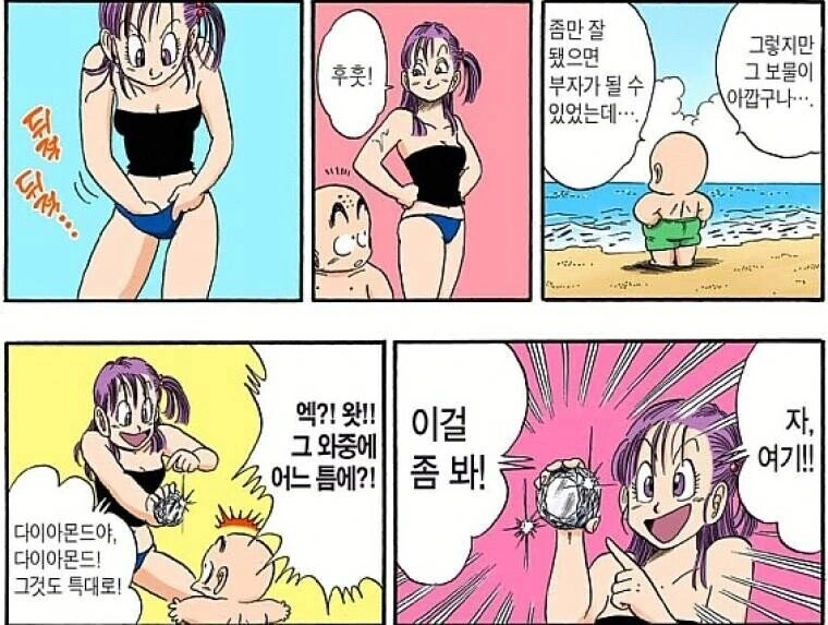 베지터가 부르마와 결혼한 이유.manwha
