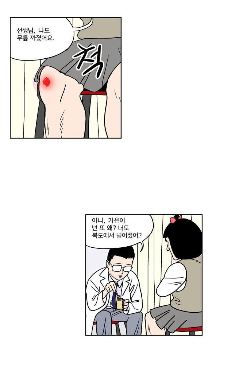 무릎이 까진 여고생 manga