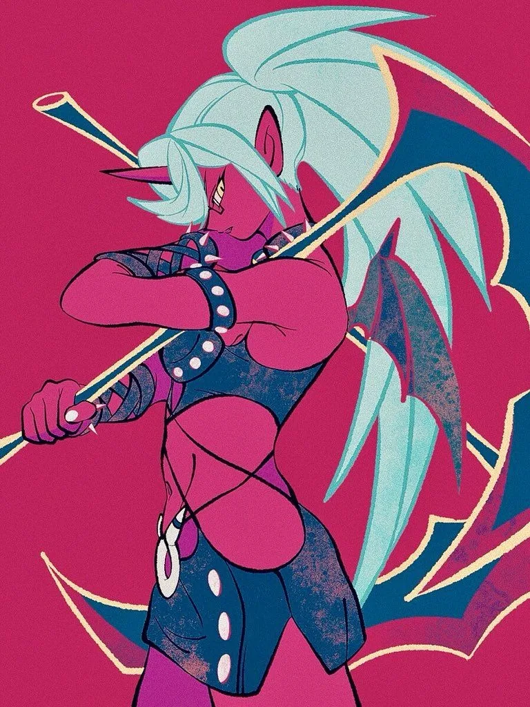 붉은 피부+자매+뿔+날개+꼬리.manga - 이미지 2