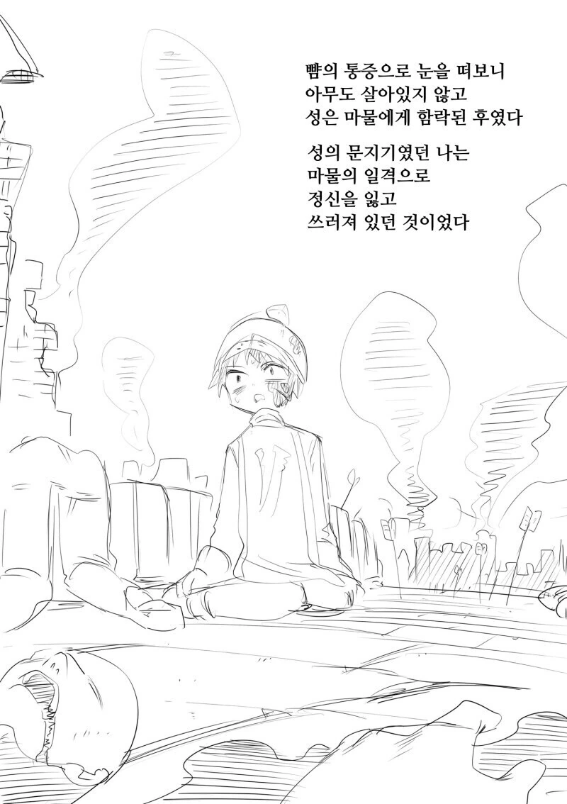 멸망한 나라의 하나 남은 공주와 병사 .manhwa
