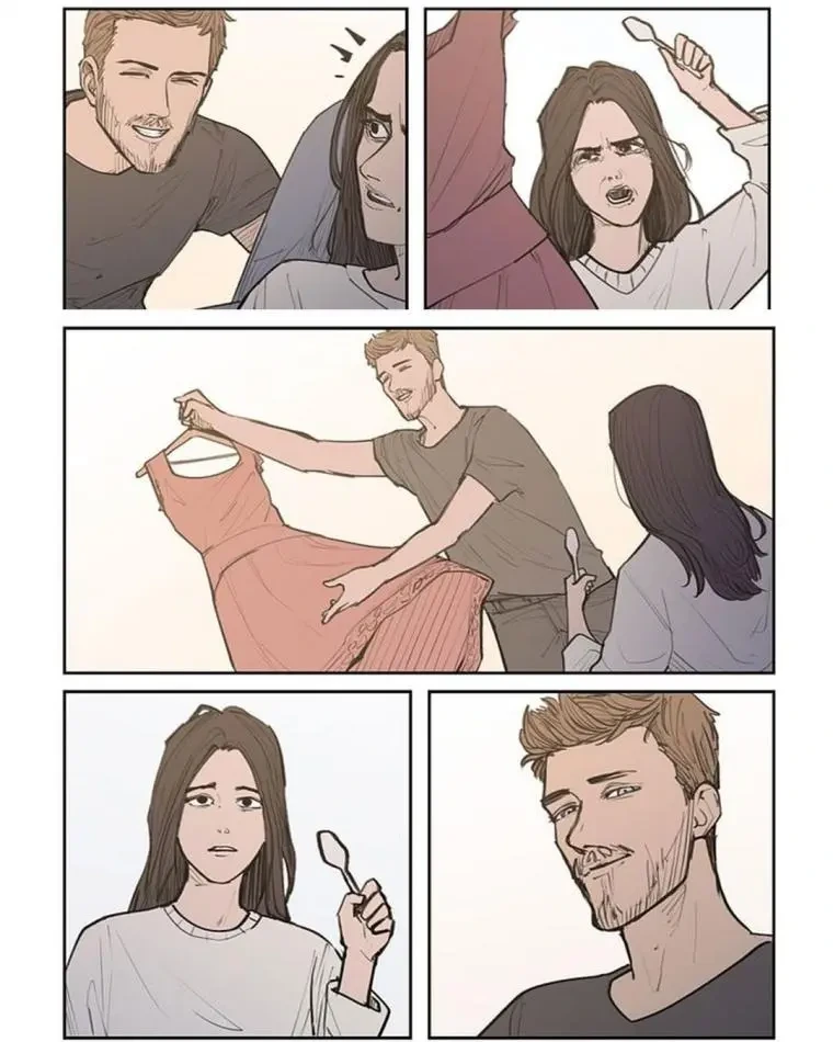 길 가다가 다른 여자 쳐다보는 남친 만화.manga - 이미지 5