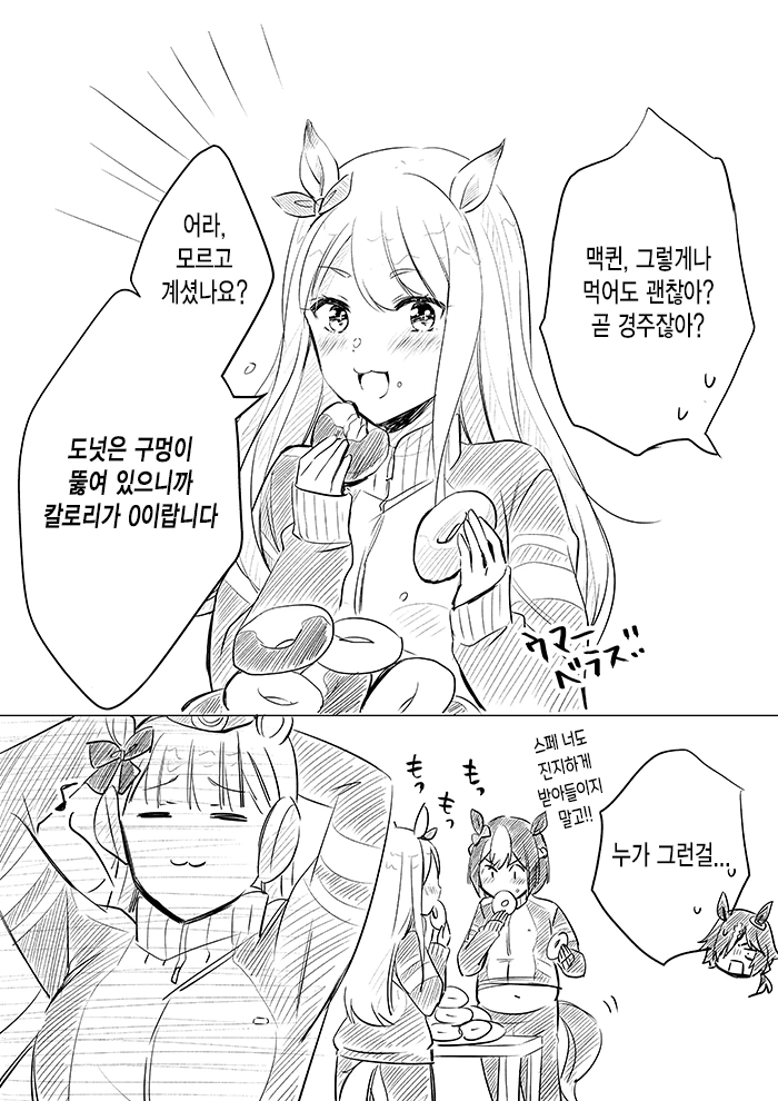 말딸)도넛의 칼로리.MANGA