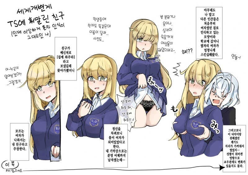 세계개변계 TS에 당한 친구 만화
