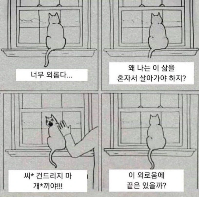 너무 외로운 고양이 만화.manwha