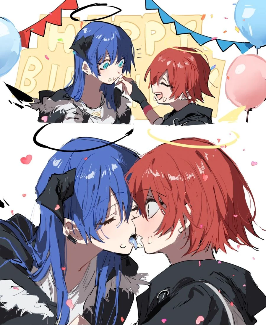 명일방주)생일파티를 즐기는 절친 오퍼레이터.manga