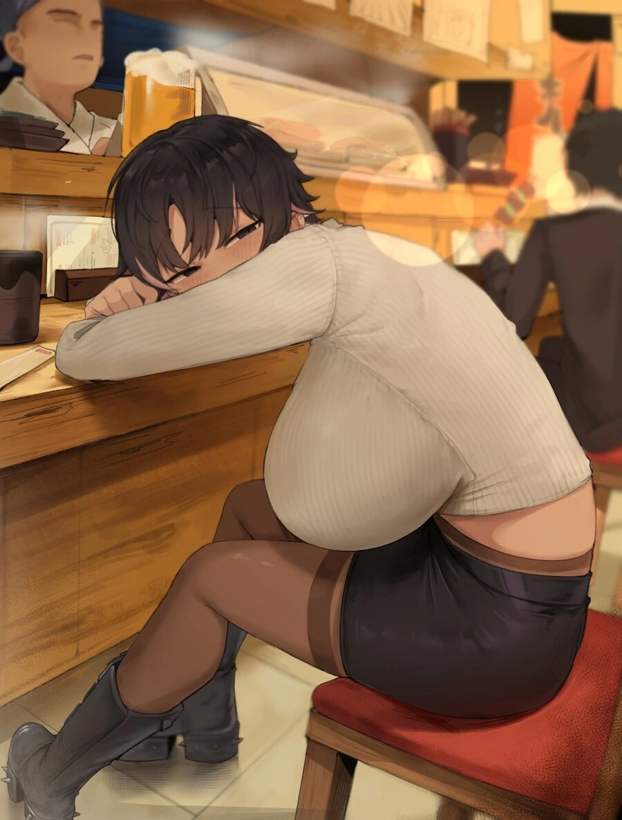 술에취한 톰보이 ㄱㅇ 태닝 단발녀.jpg