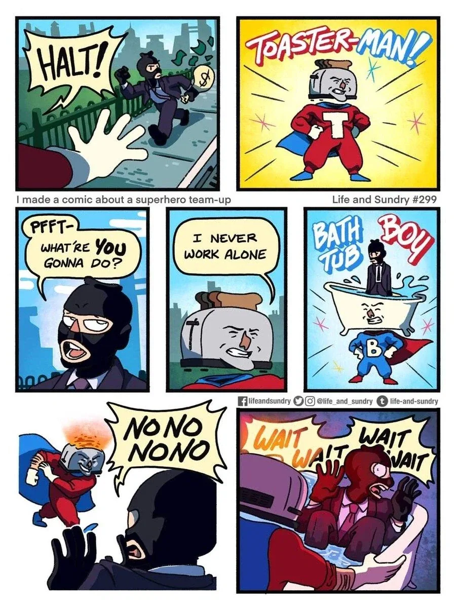 정의의 히어로 토스터맨 .manwha