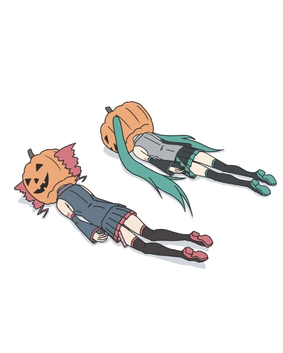 보컬로이드)할로윈을 즐기는 두 처자.jpg